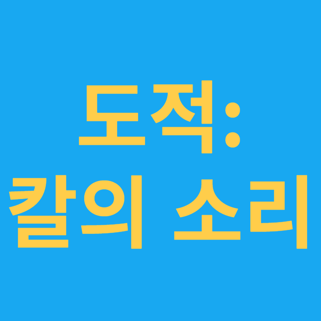 도적: 칼의 소리
