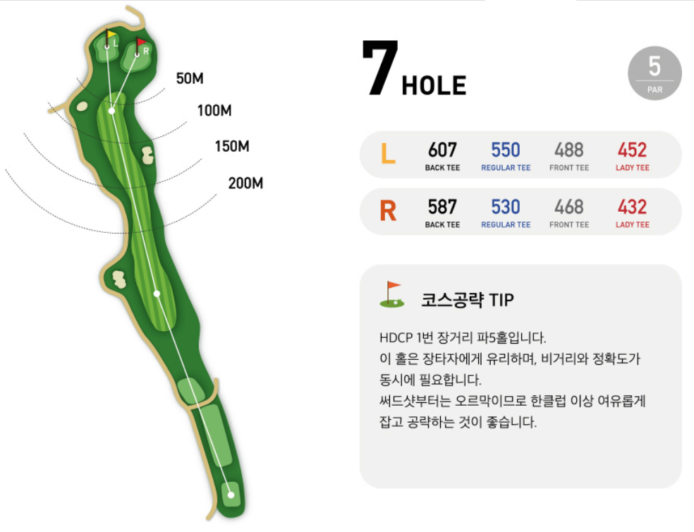 H1 컨트리클럽 레이크코스 7