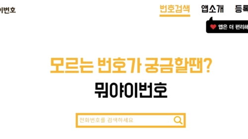 모르는전화번호이미지