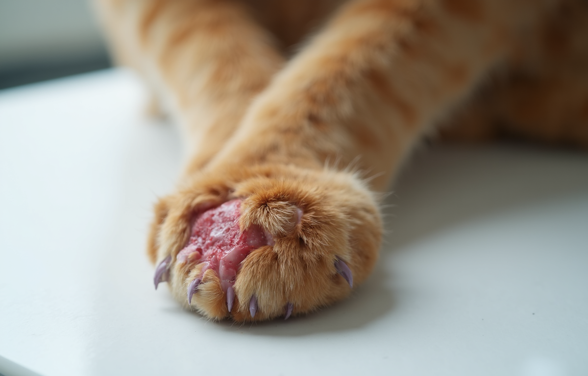 고양이 발바닥 염증