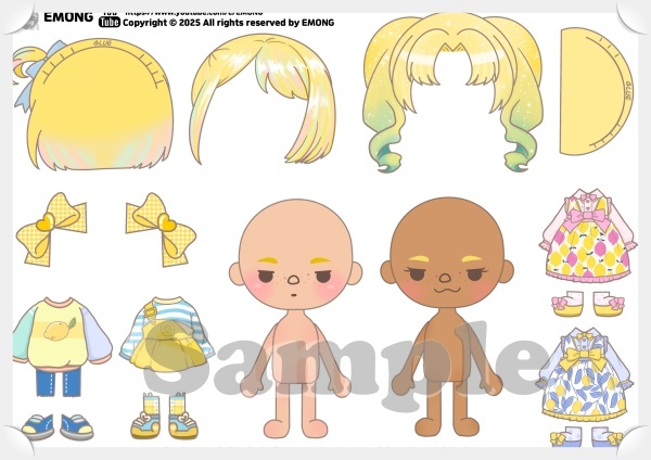 emong paper dolls