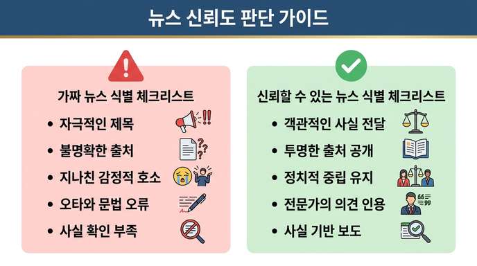 가짜 뉴스 체크표