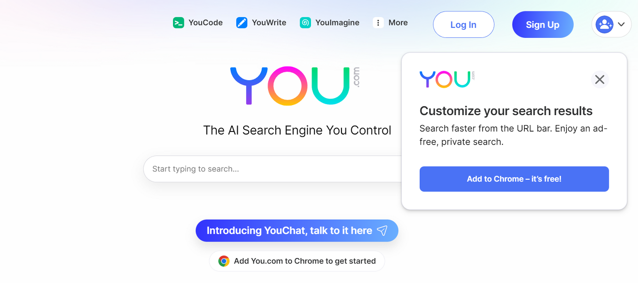 유챗(youChat)과 유닷컴
