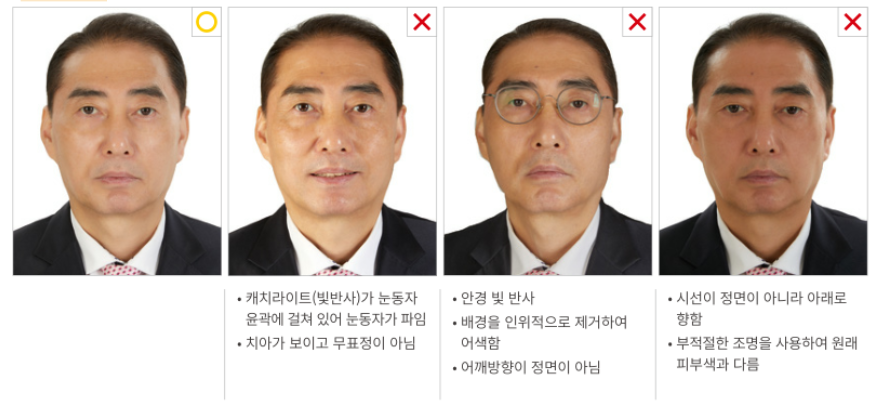 여권 사진 규정