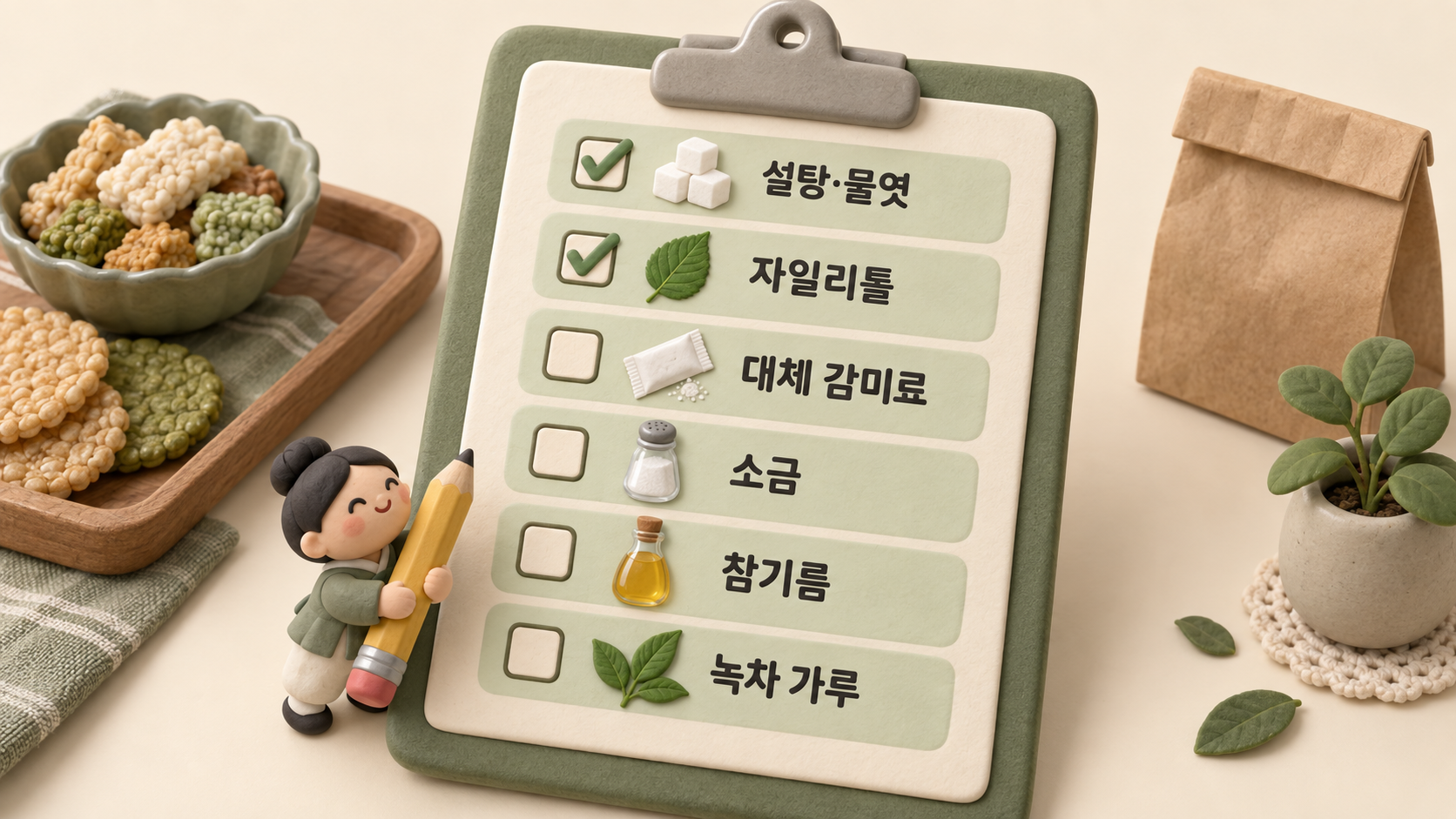 포장지 성분 체크리스트