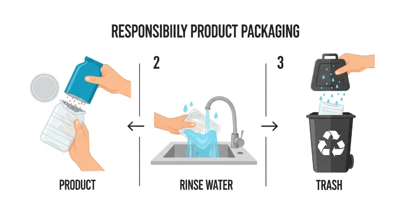 깨끗하게 헹궈서 &amp;#39;비닐류&amp;#39;로 분리수거합니다. 