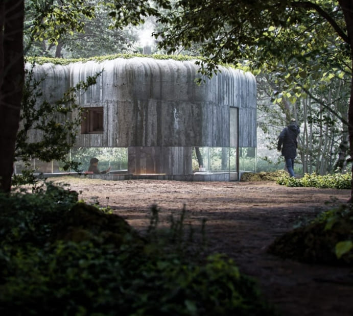 2차 세계대전 벙커를 작은 주거지로 Lasovsky johansson architects revives WWII bunkers as liveable spaces along czech border