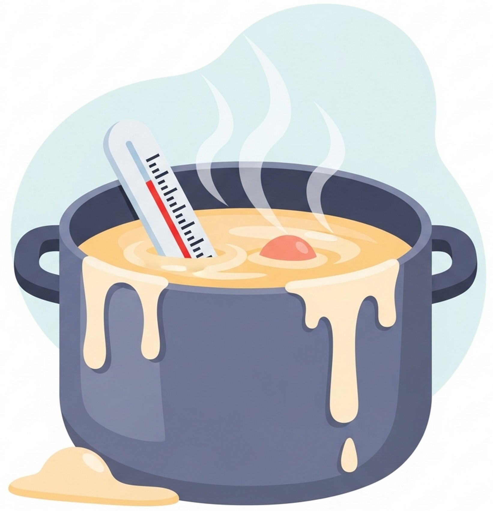 녹는점 왁스 가열 장면