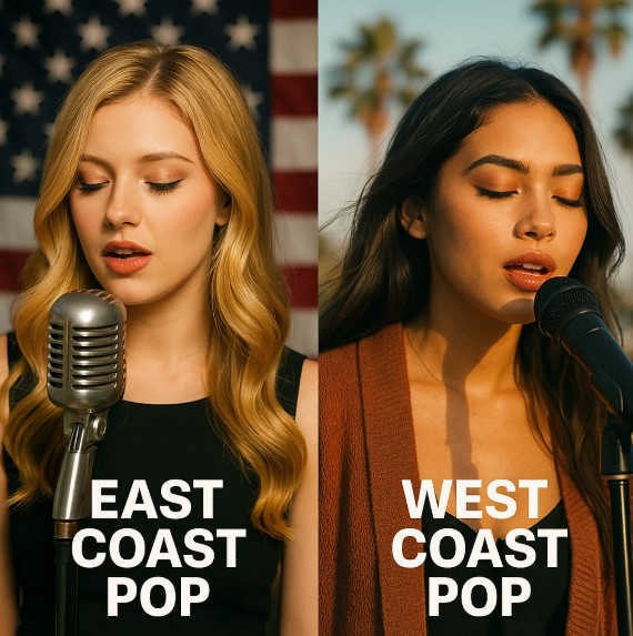 미국 동서부 팝 차이 관련 사진