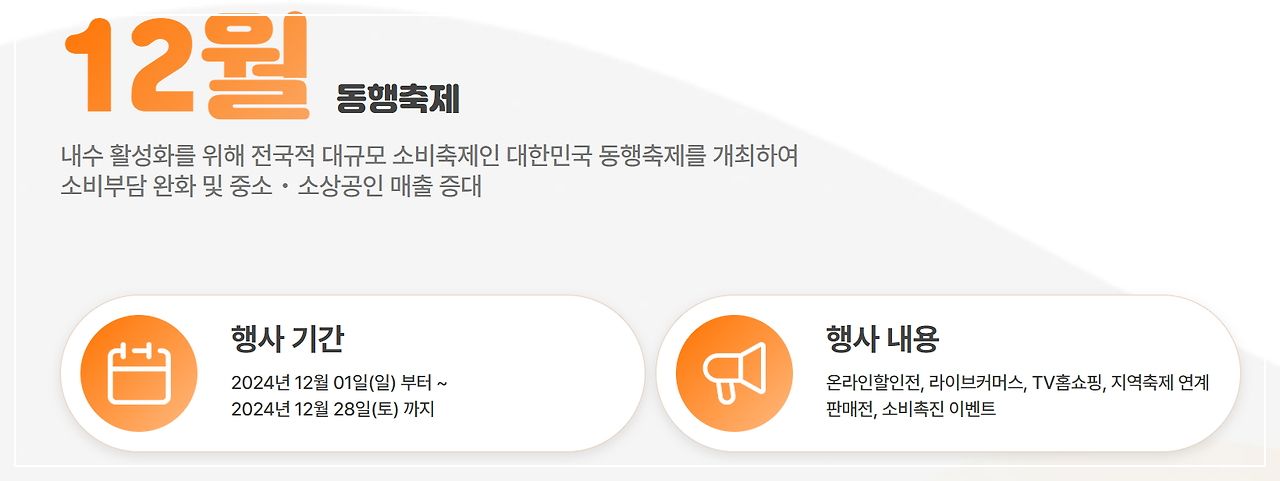 2024년- 12월- 동행축제 - 할인 쿠폰 -받는 방법-주요 행사-혜택 -안내