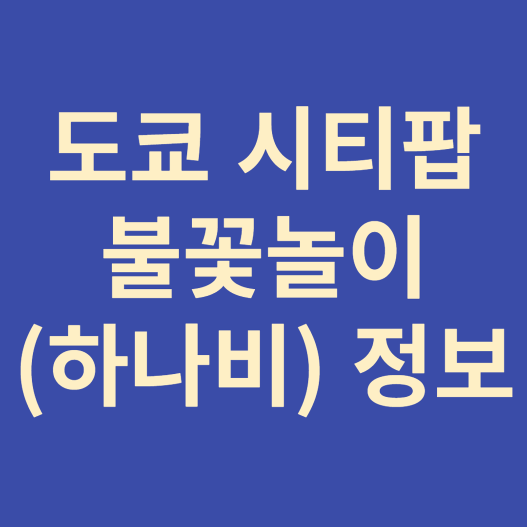 도쿄 경마장 불꽃놀이
