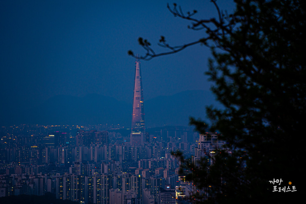 우면산 롯데타워