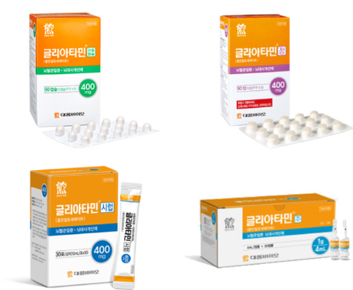 글리아타민정 4가지 용량 사진