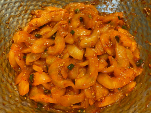 노각무침 완성샷, 밥도둑