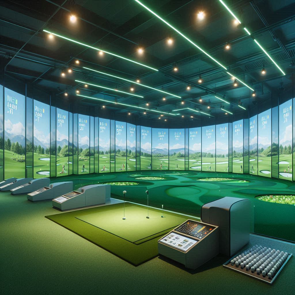 실내골프연습장 배경