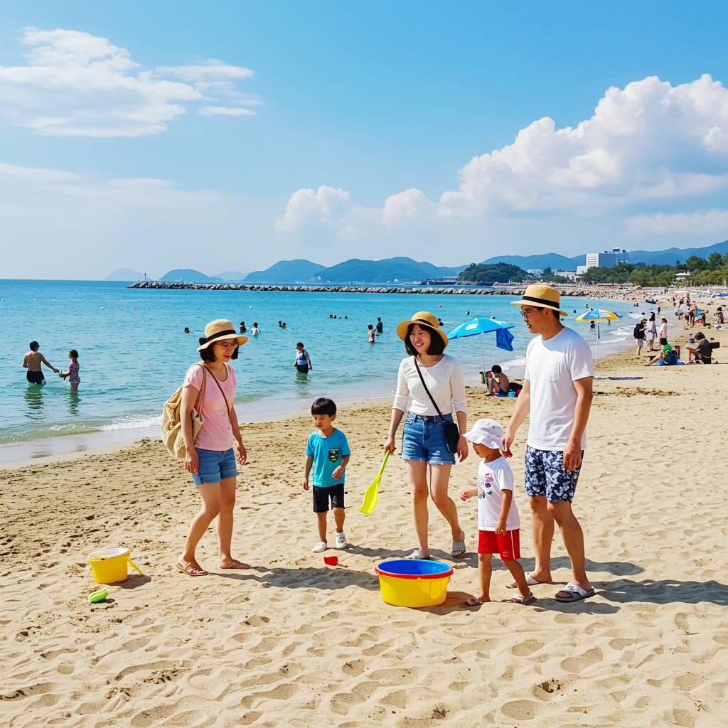후쿠오카 가족 해변 추천 & 후기