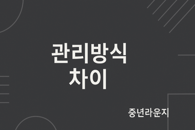 갱년기 관리 방식 비교 (도움받는 방식 vs 일상 돌봄 ) 관련이미지