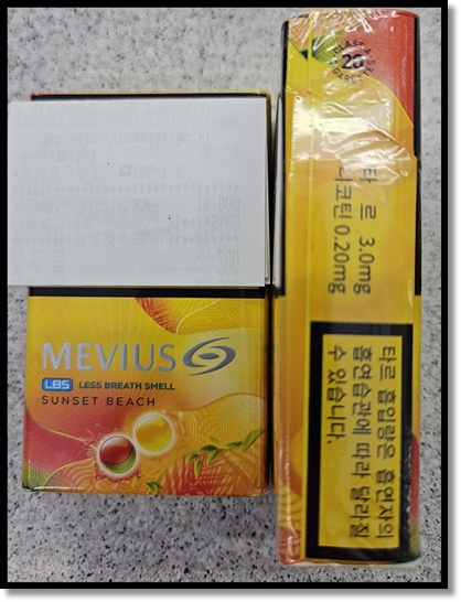 JTI 메비우스 LBS 선셋 비치 스파클링 듀 맛 향 스펙 특징 분석: LBS LSS듀얼 캡슐 편의점 담배