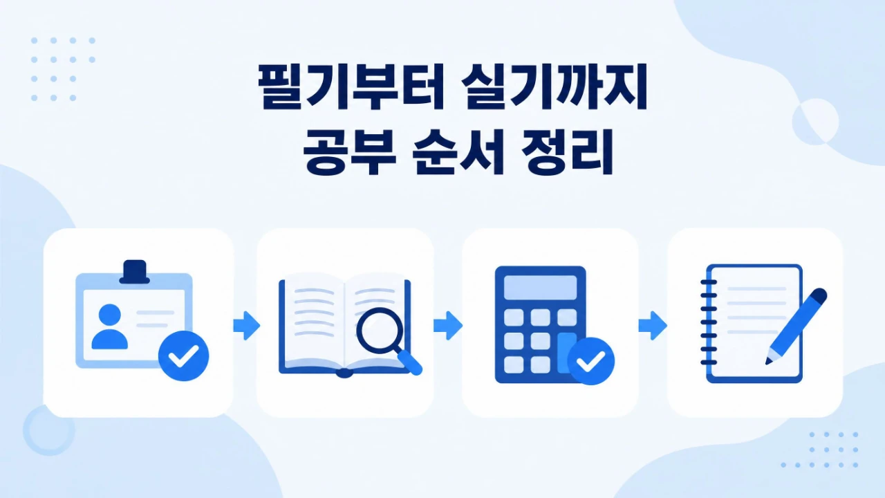 위험물산업기사 필기와 실기 공부 순서를 정리한 이미지