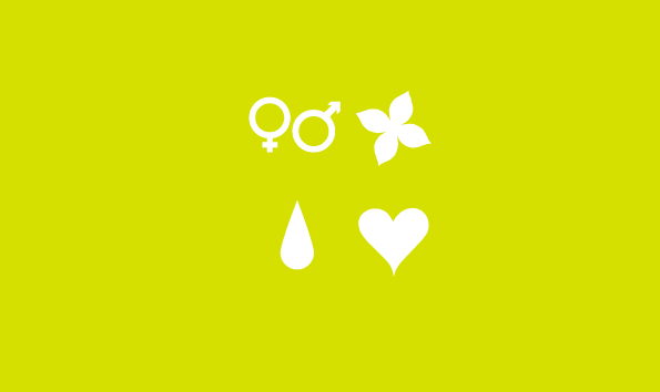 Gender, Flower, Water drop, Heart / Icon / vector graphic free download
