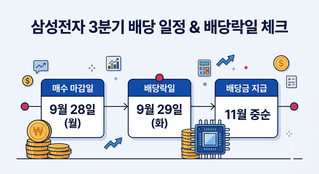 삼성전자 3분기 배당 일정