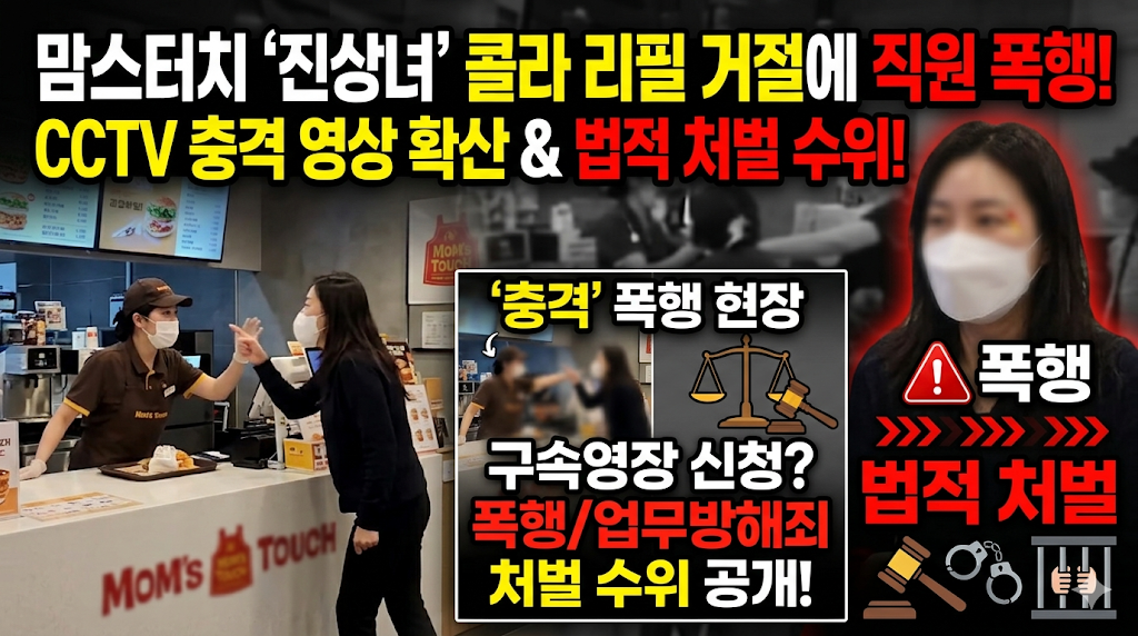 맘스터치 진상녀 영상