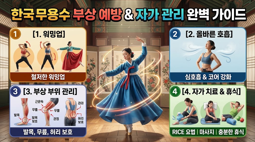 한국무용수 부상 예방 및 자가 관리(Self-Management) 가이드: 전문 무용수부터 취미 무용수까지