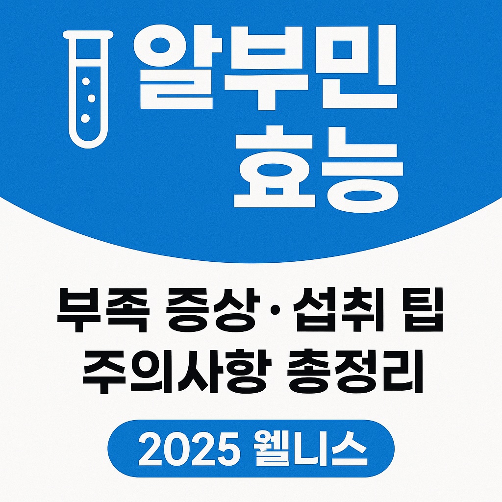 알부민 효능｜부족 증상&middot;섭취 팁&middot;주의사항 총정리 (2025 웰니스)