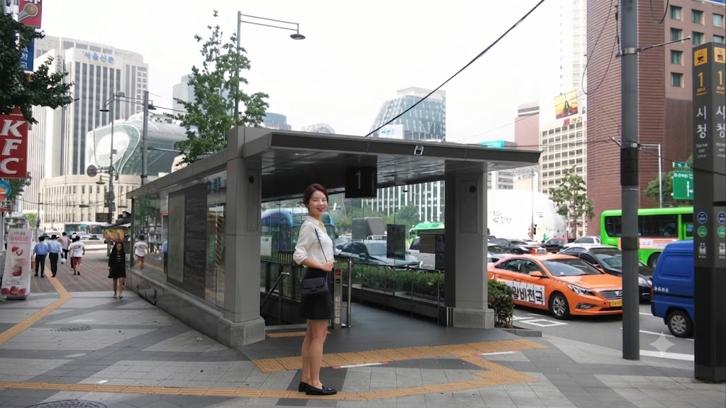 오후 반차를 내고 홀가분하게 거리로 나선 직장인 여성