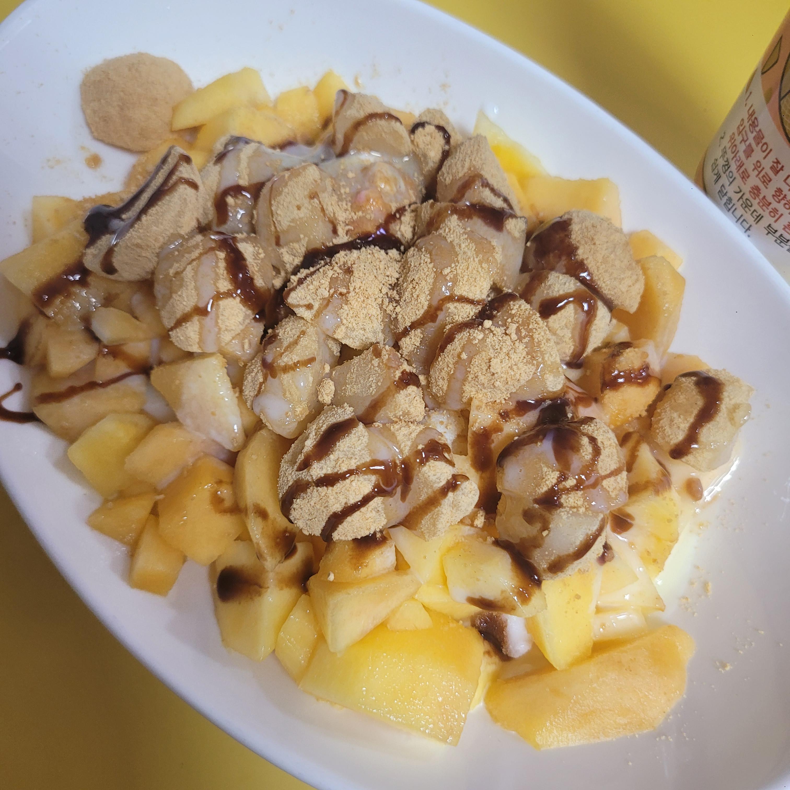 우유빙수만들기