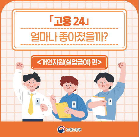 실업급여 안내 카드 이미지