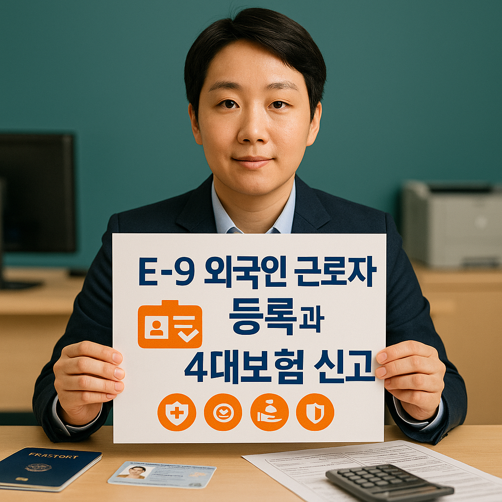 E-9 외국인 근로자 등록과 4대보험 신고 가이드