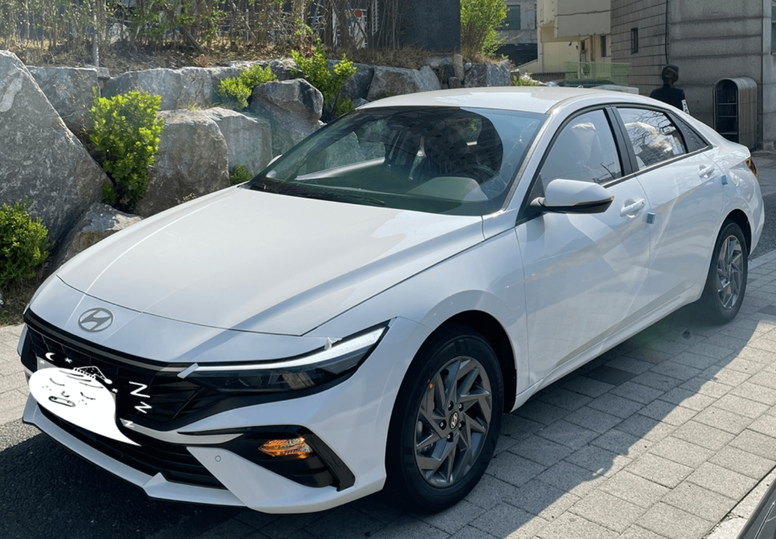 더 뉴 아반떼 흰색