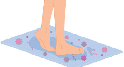 공공장소 무좀 전염