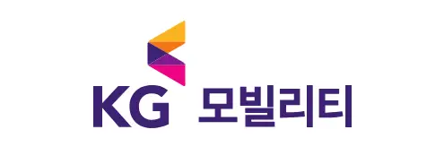 할인- 위쪽중앙 KG모빌리티 무지개색 마크 밑 보라색 글씨 KG모빌리티
