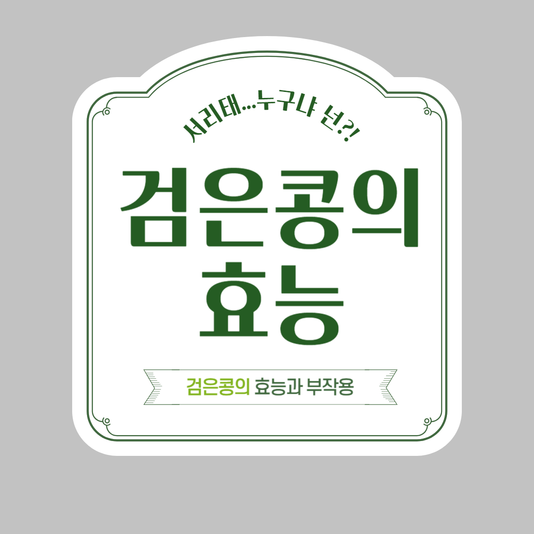 검은콩 효능