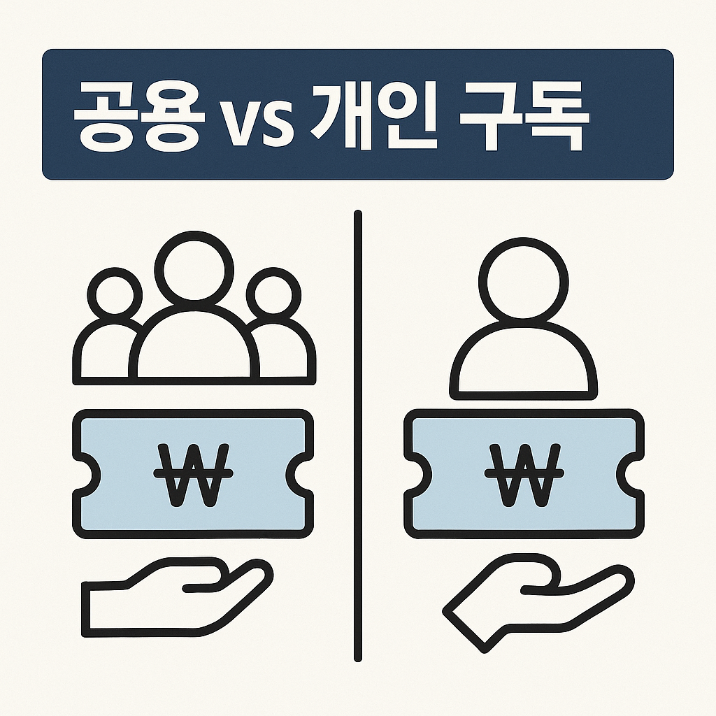 공용과 개인 구독 구분
