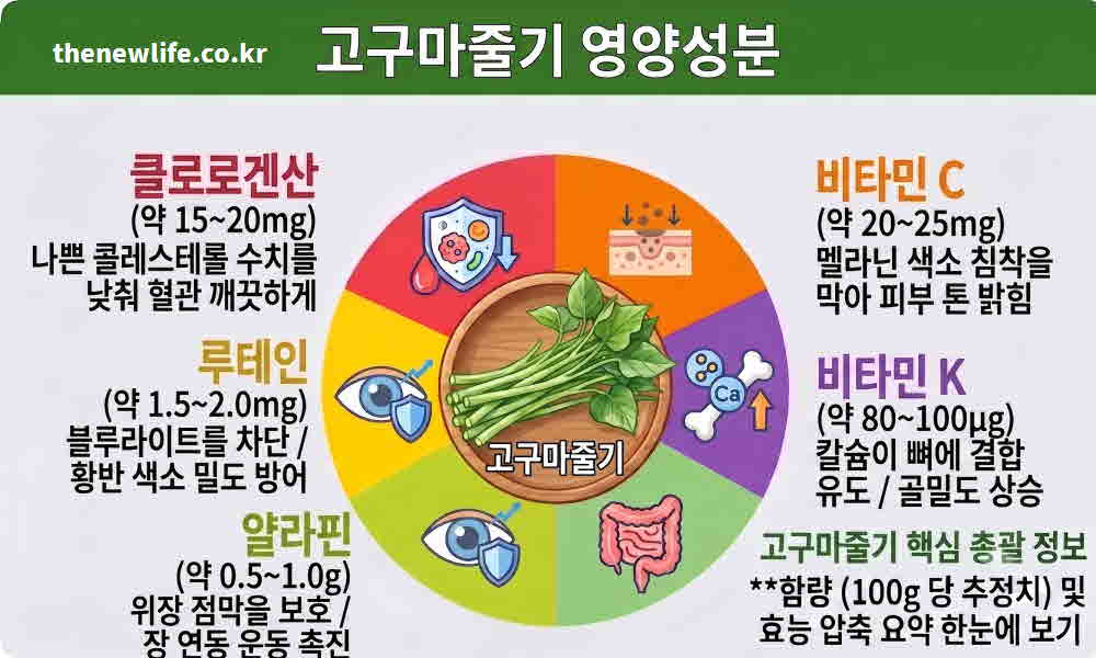 고구마줄기 효능 영양성분
