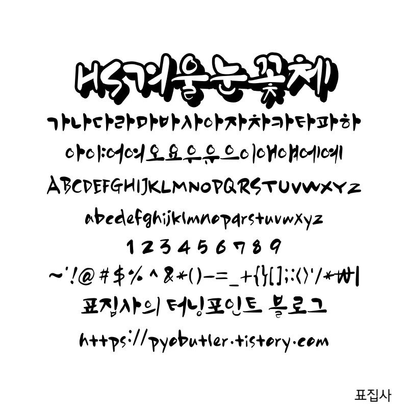 겨울눈꽃체 보기