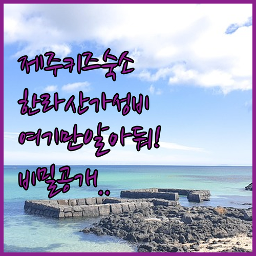 아이와 함께 가기 좋은 제주도 리조트..