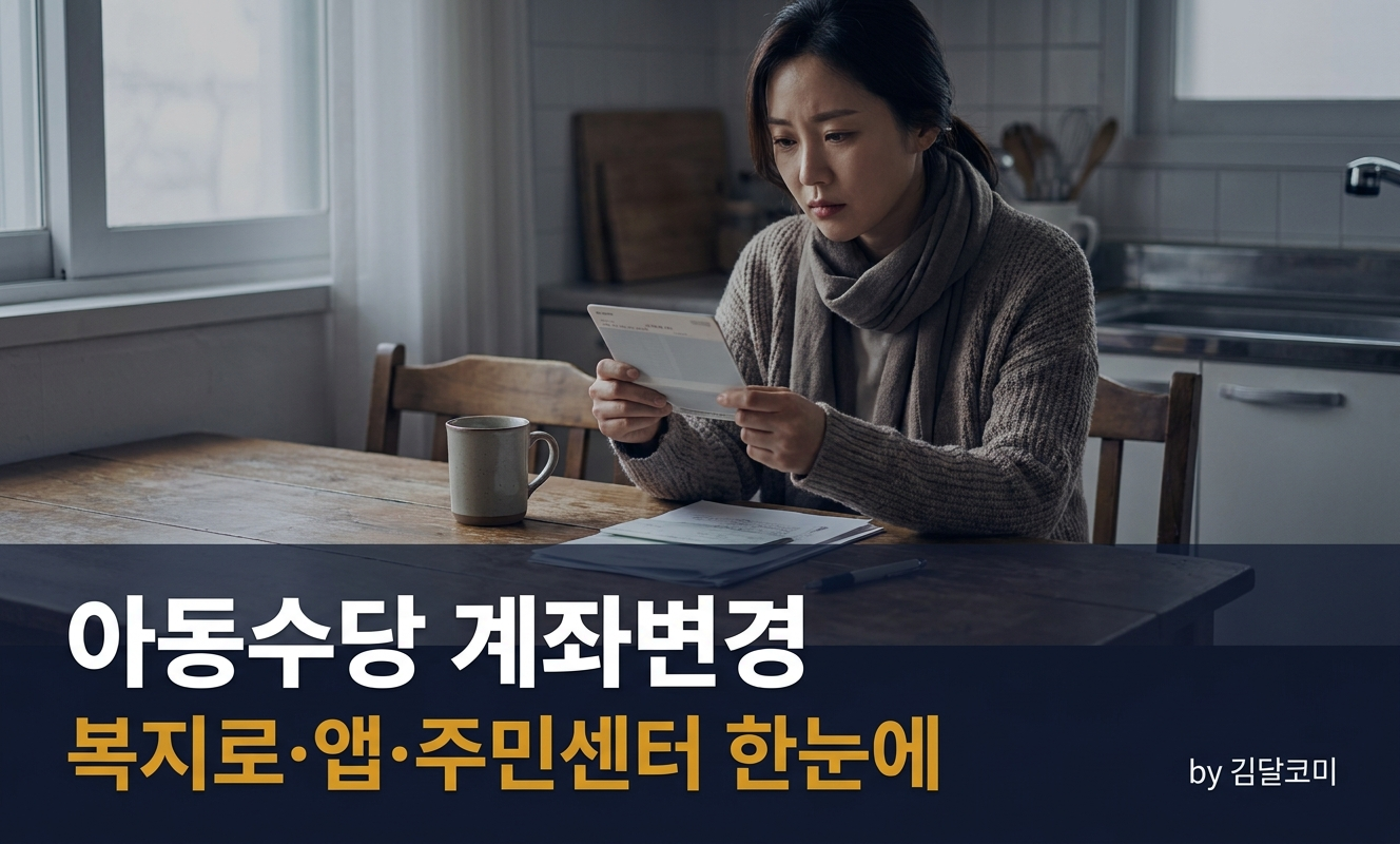 통장을 바라보는 부모