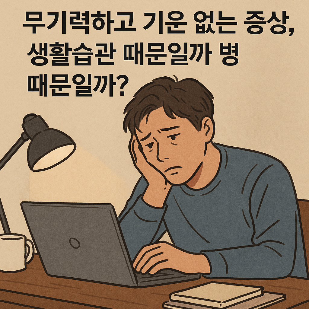 피곤하고 기운이 없는 증상 병일까 생활습관일까