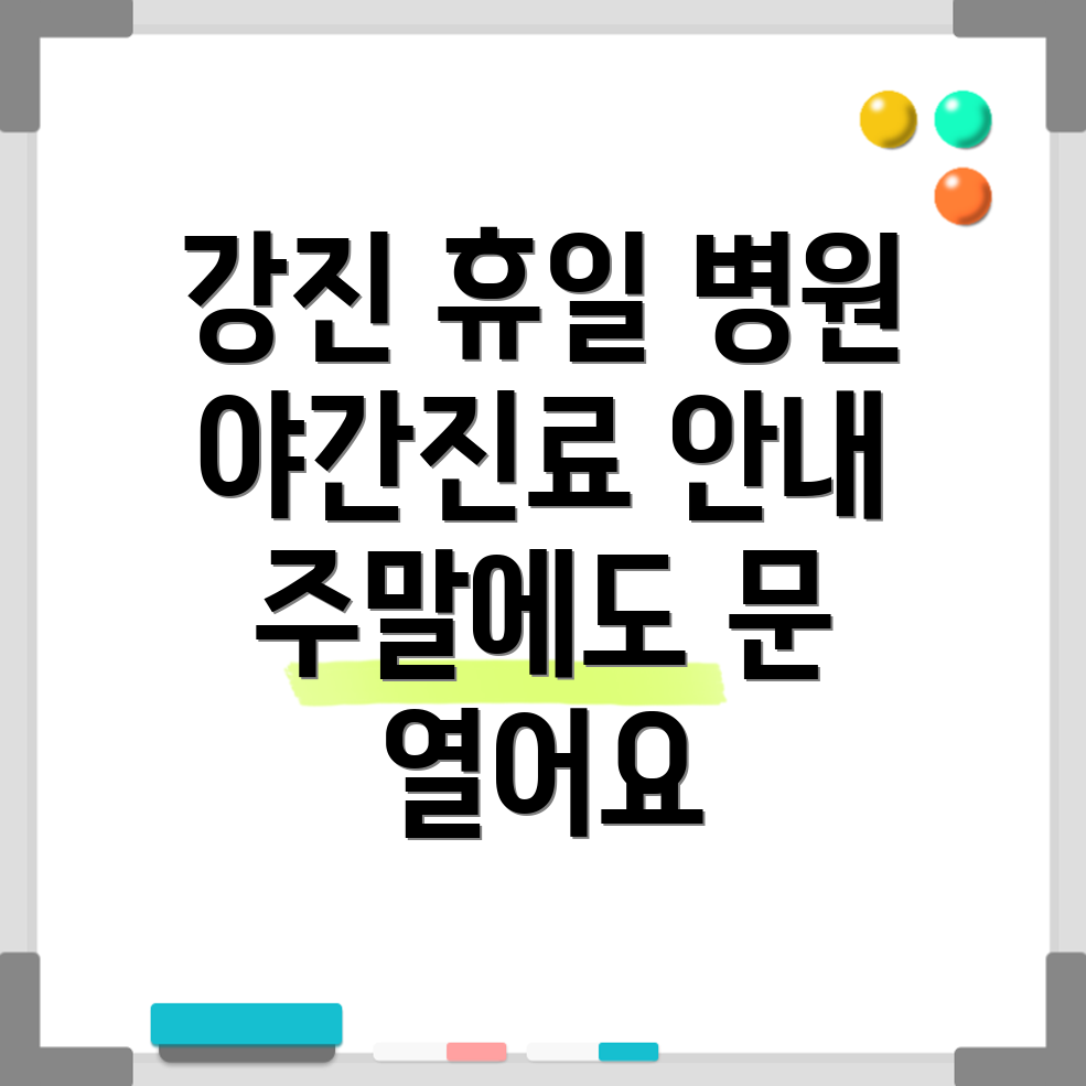 강진읍 휴일진료