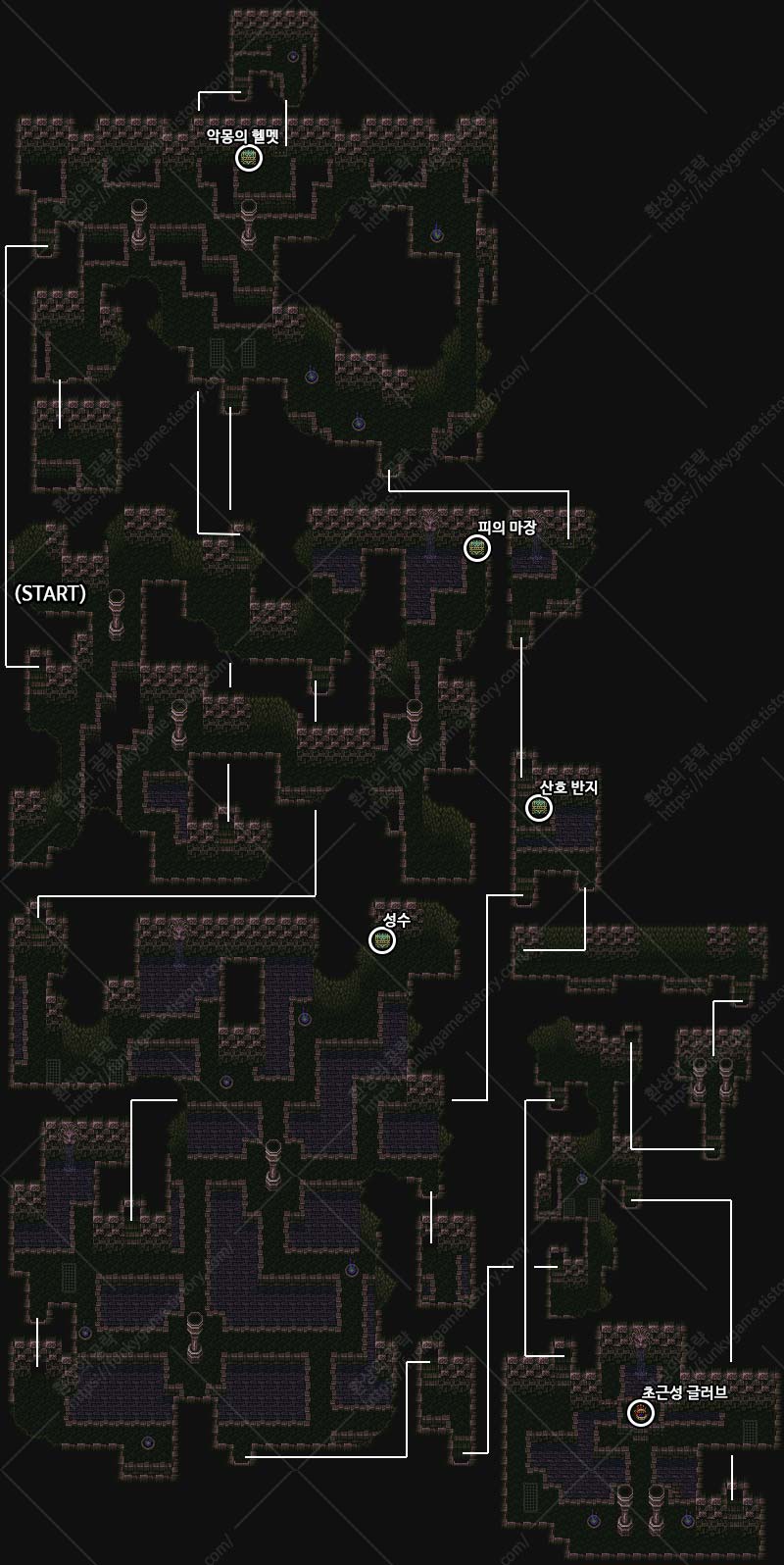 마음의 던전 지도 이미지