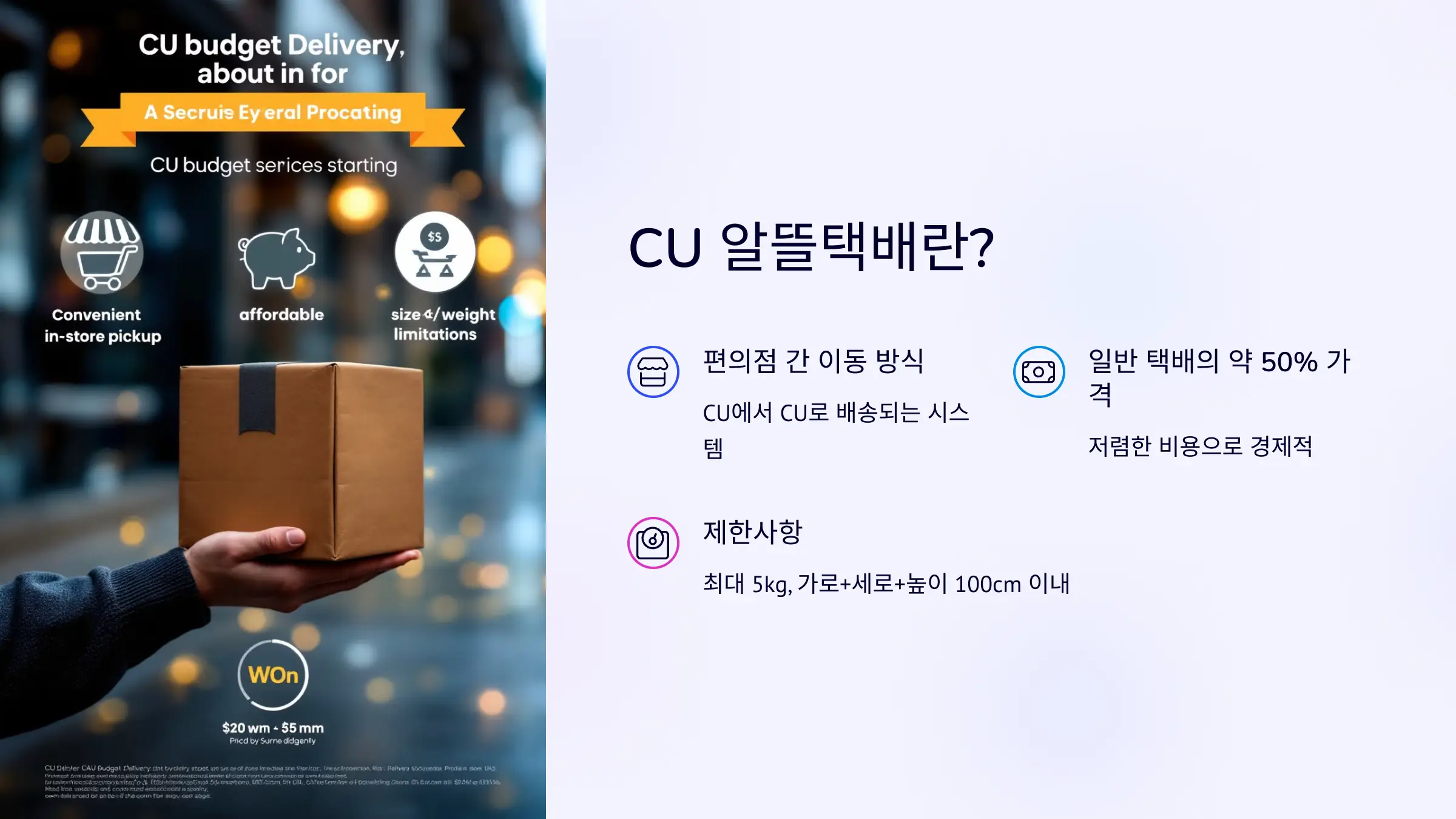 CU 알뜰택배 반값택배 요금, 보내는 방법, 온라인 예약, 배송 기간, 배송 조회, 접수 가능 품목, 제한 품목