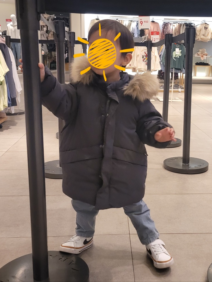 나이키 코트레거시를 신은 28개월 아기