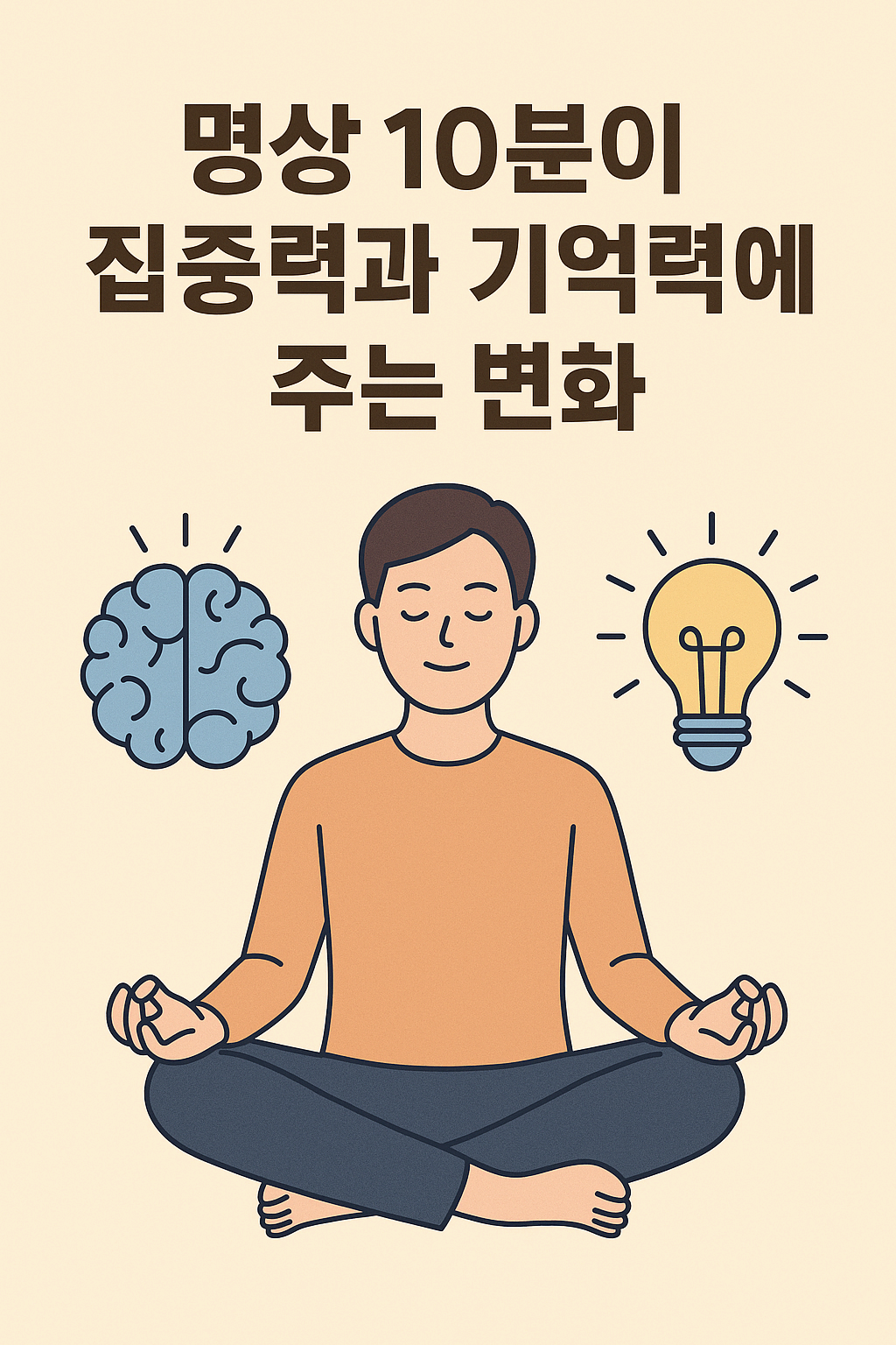 명상 10분이 집중력과 기억력에 주는 변화