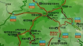 소백산 등산코스 지도 비로봉 초보코스 대중교통 휴식포인트_5