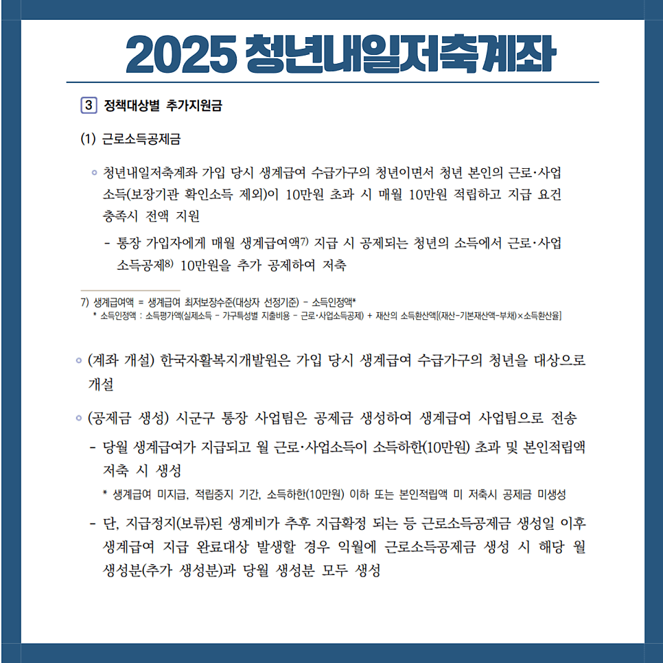 2025 청년내일저축계좌