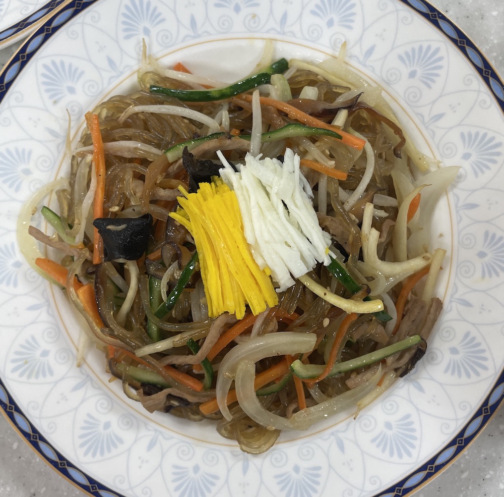 한식조리기능사 실기시험 준비 - 잡채 - 완성 작품